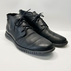 COLE HAAN Original Grand OS Chukka Boots Lace Up Black Office City Mens Sz 13
